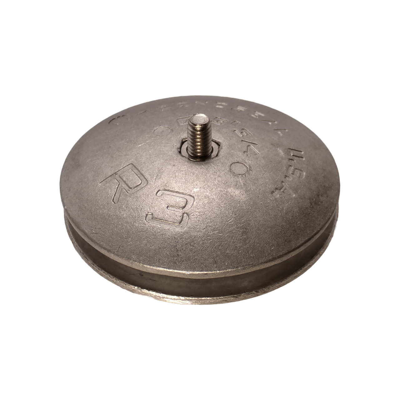 Martyr Zinc Anode Disc - CMR03 For Rudder & Trim Tab Protection, Saltwater Use, Stainless Steel Allen Bolt, 0.5"H X 3.75" OD